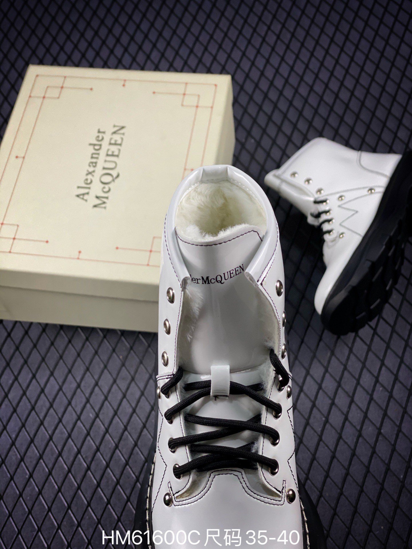 Alexander Mcqueen High White/White/Black 13