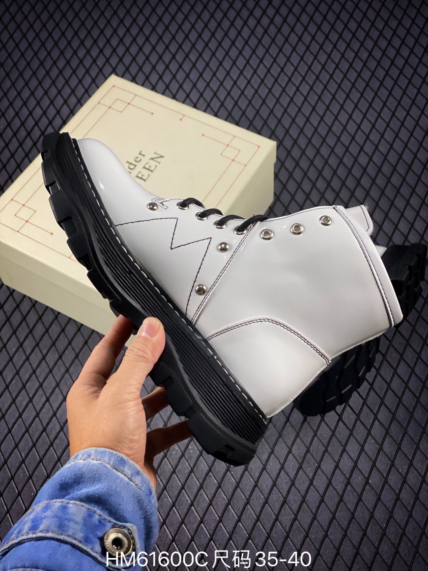 Alexander Mcqueen High White/White/Black 17