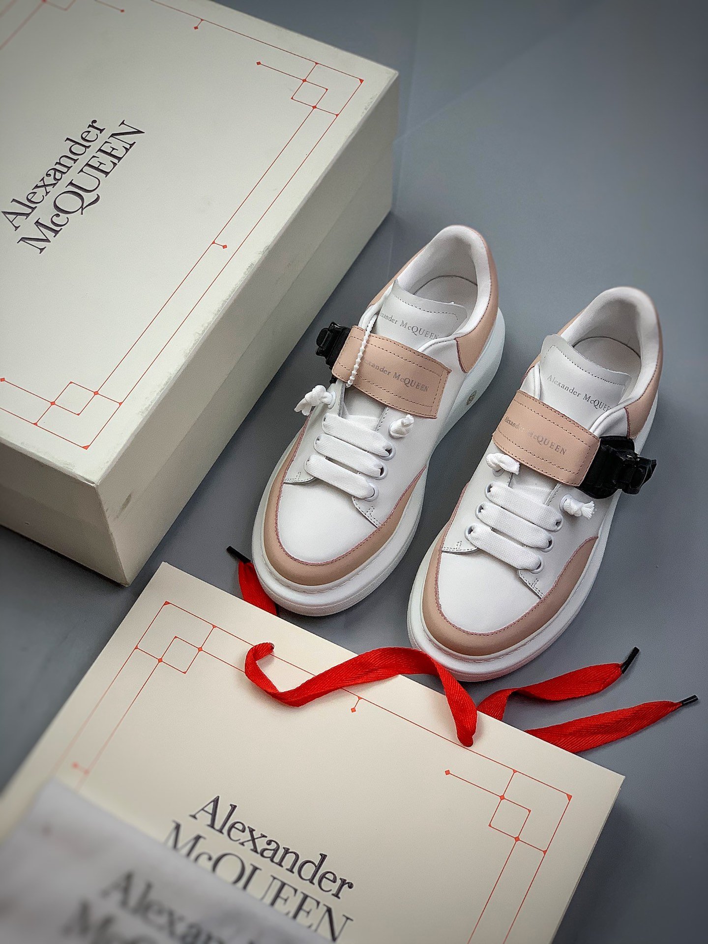 Alexander Mcqueen White/Pink/Black 9