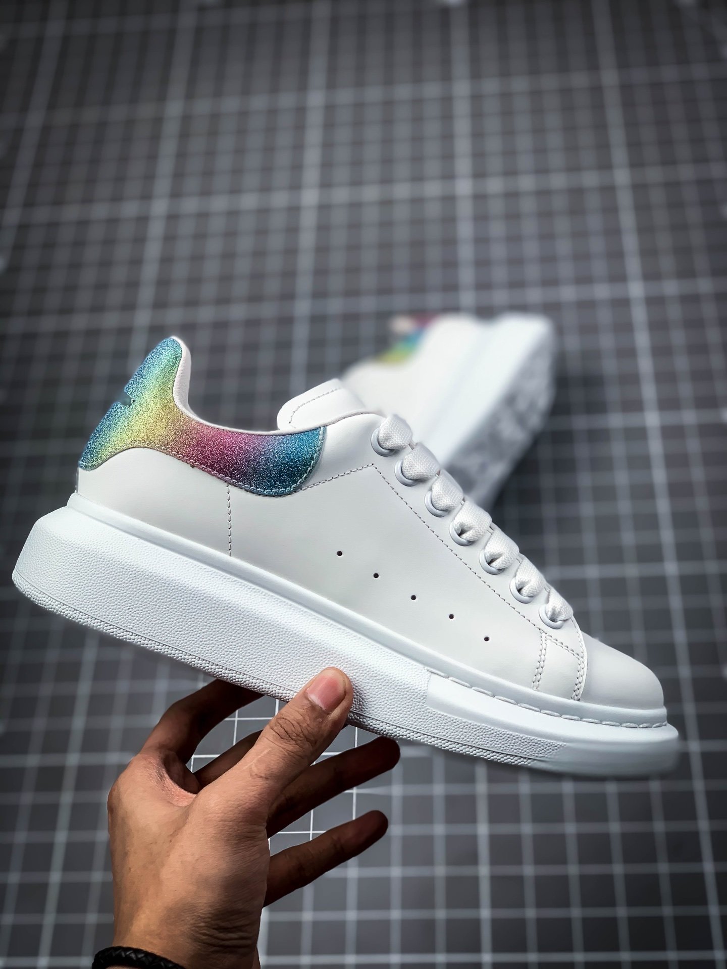 Alexander Mcqueen Sole Sneakers White/White/Colorful 9