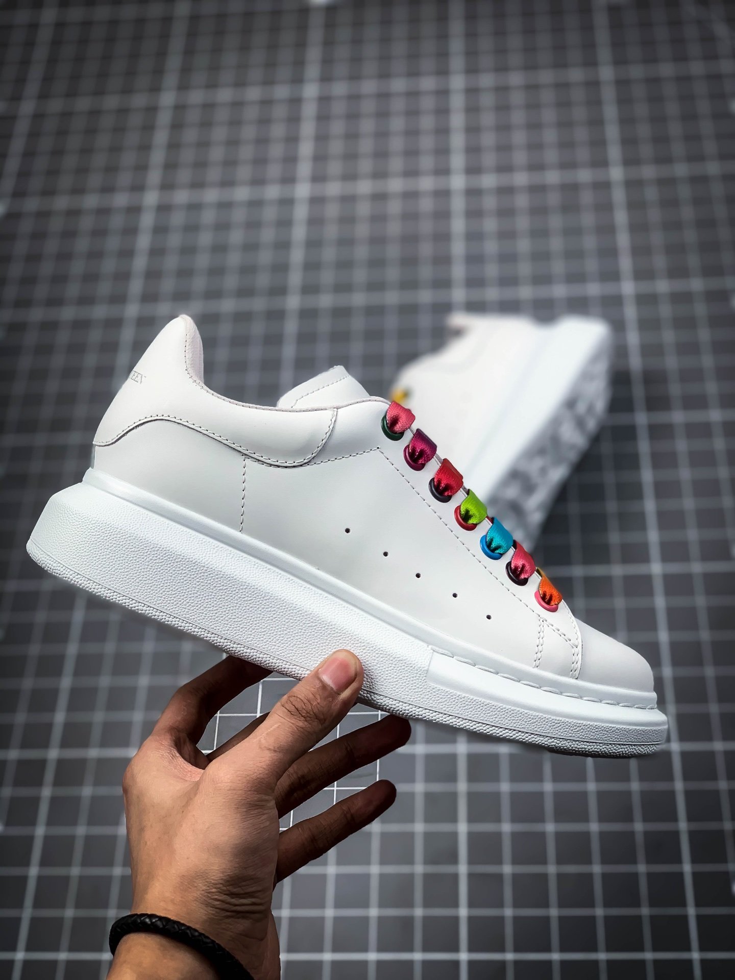 Alexander Mcqueen Sole Sneakers White/White/Multi-Color 7