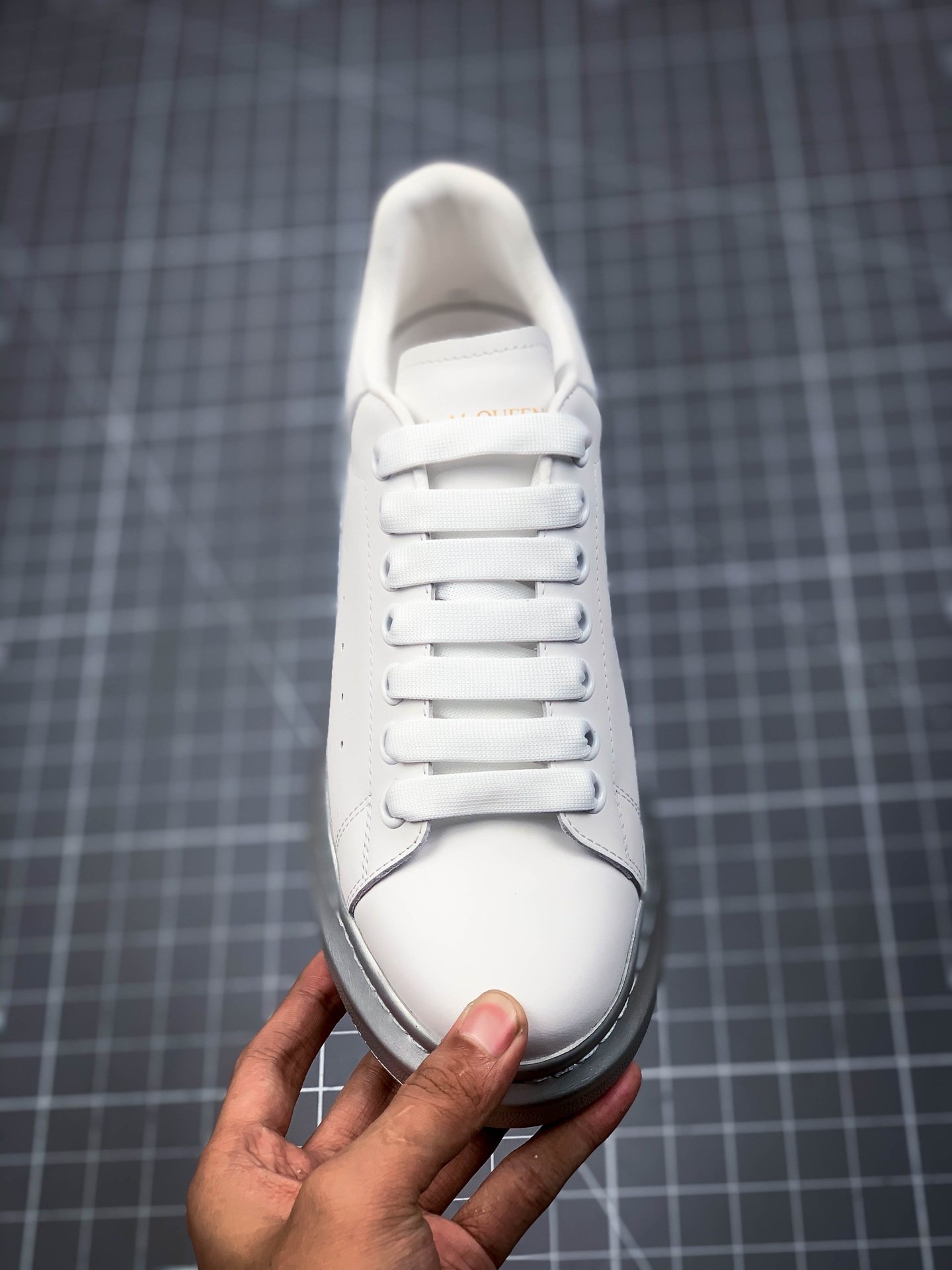 Alexander Mcqueen Shoes White/Grey/Silver 9