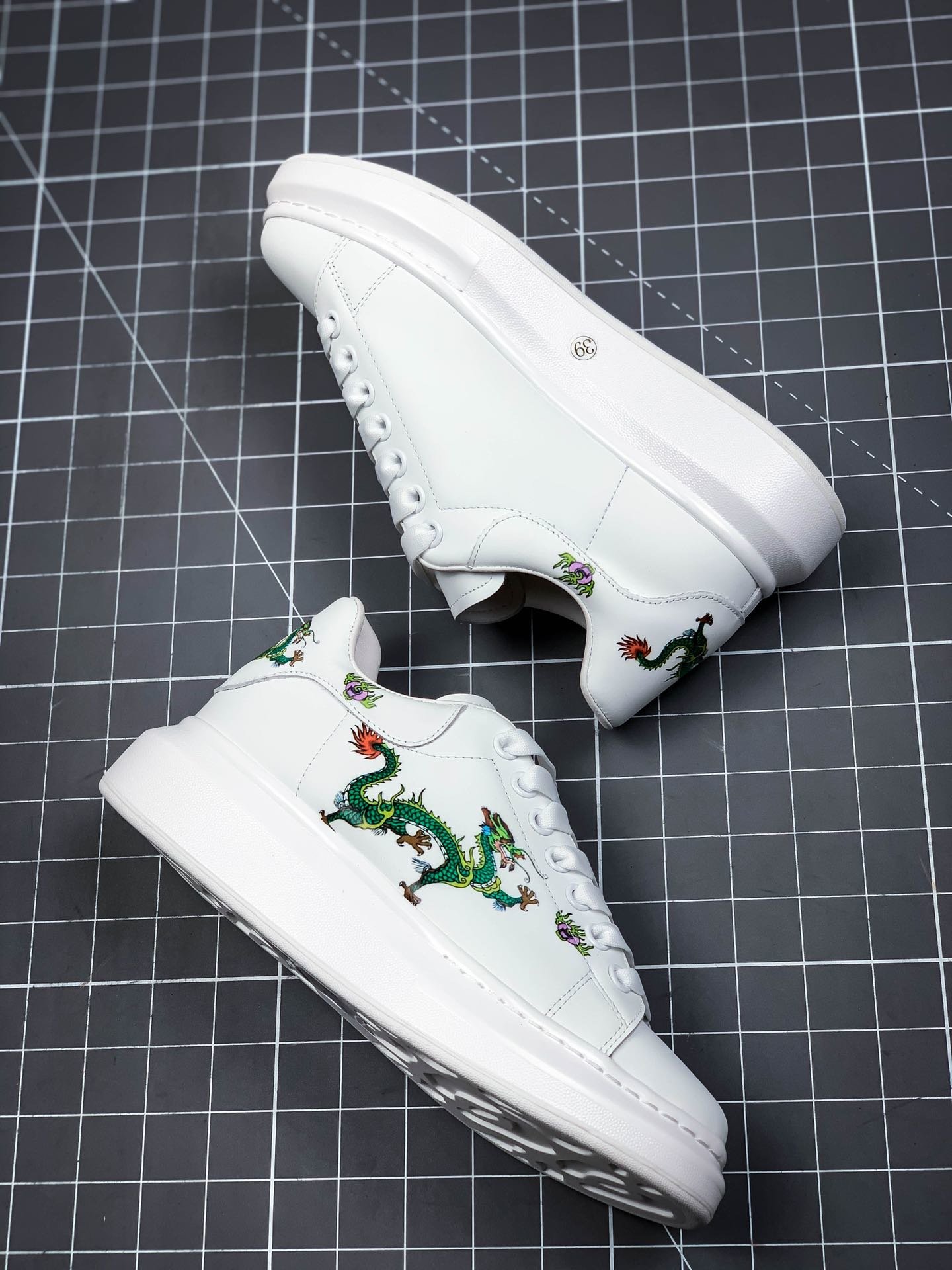 Alexander Mcqueen Sole Sneakers White/Green/White 3