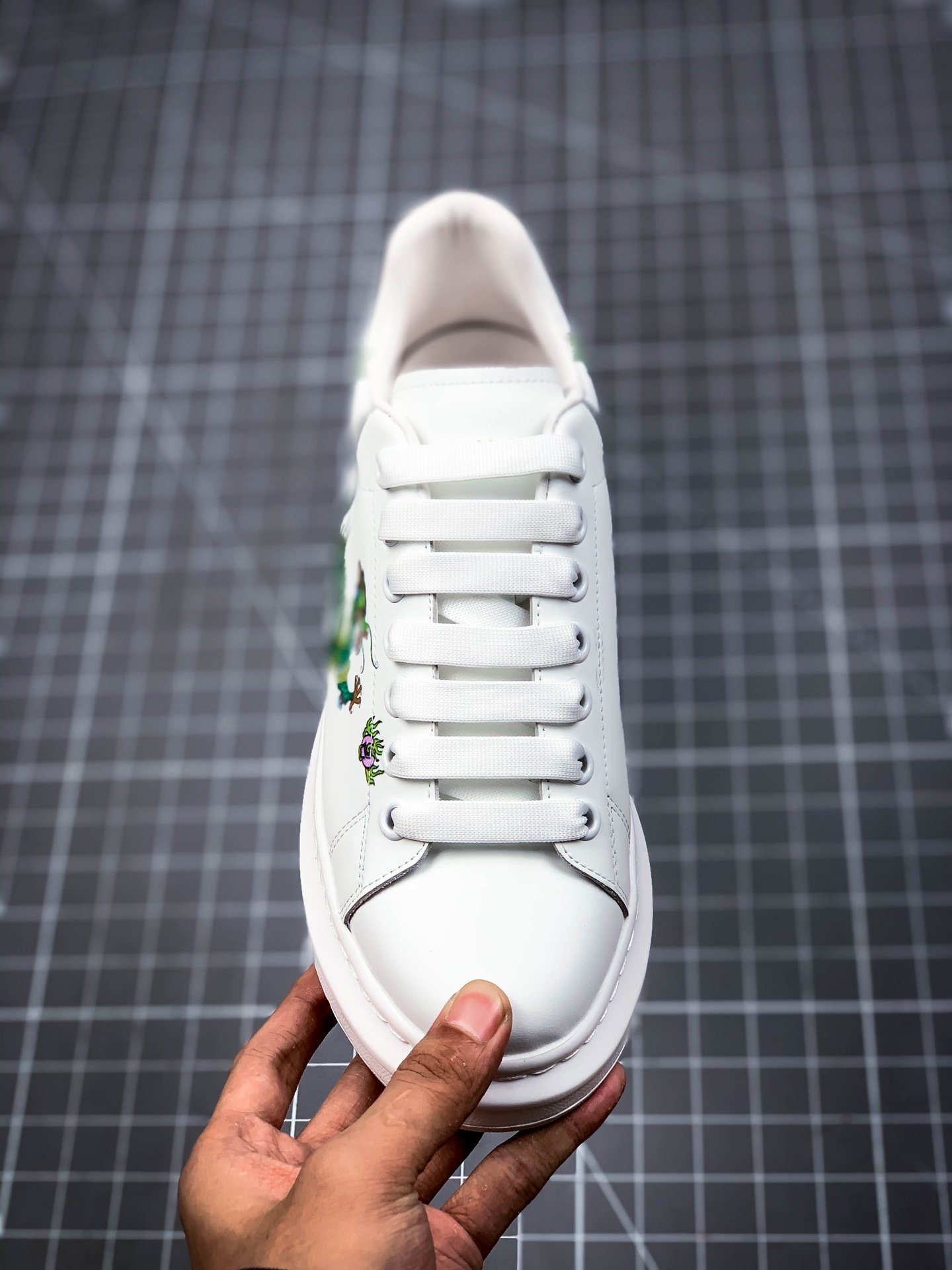 Alexander Mcqueen Sole Sneakers White/Green/White 13