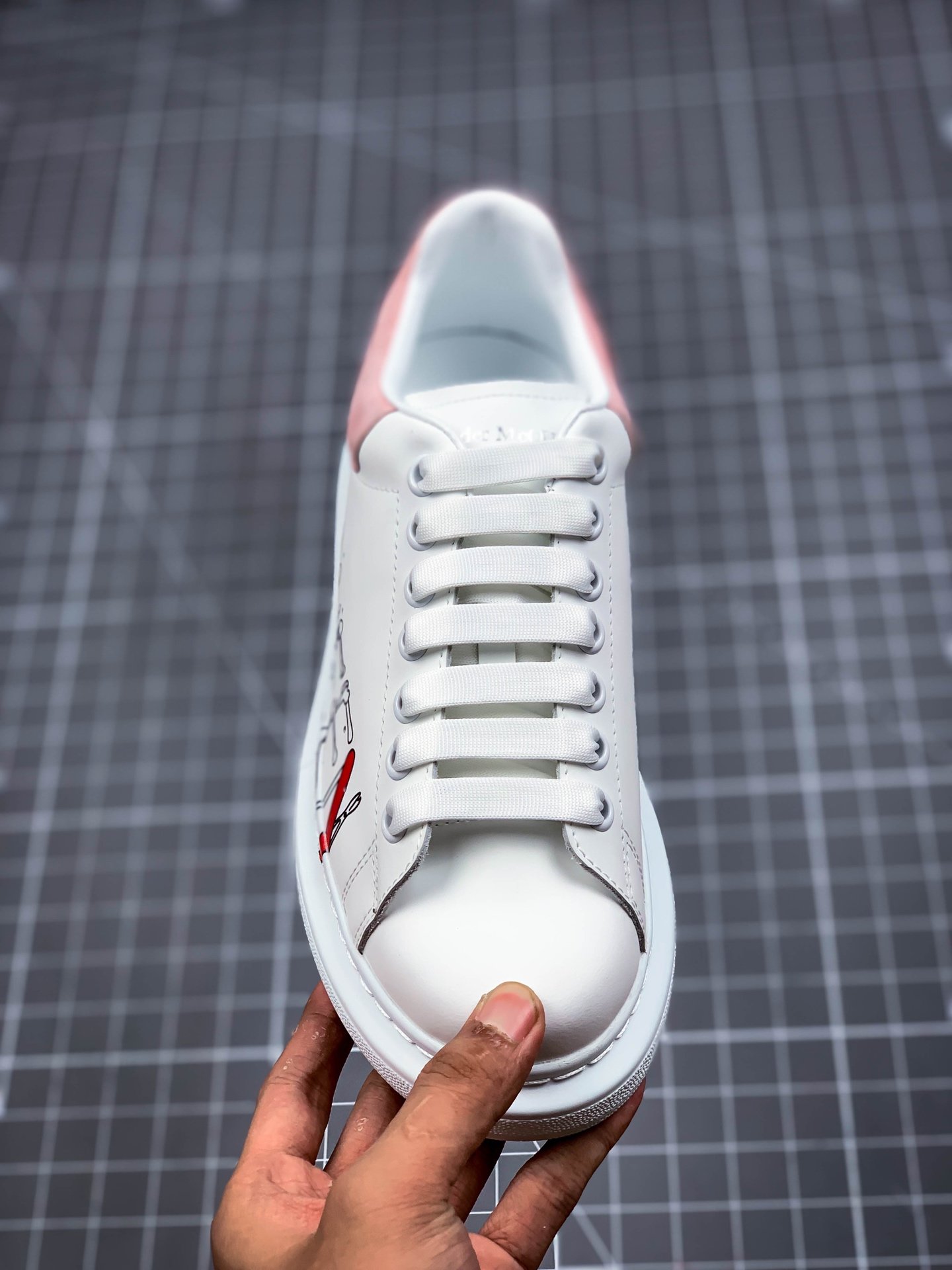 Alexander Mcqueen Sole Sneakers White/Pink 9