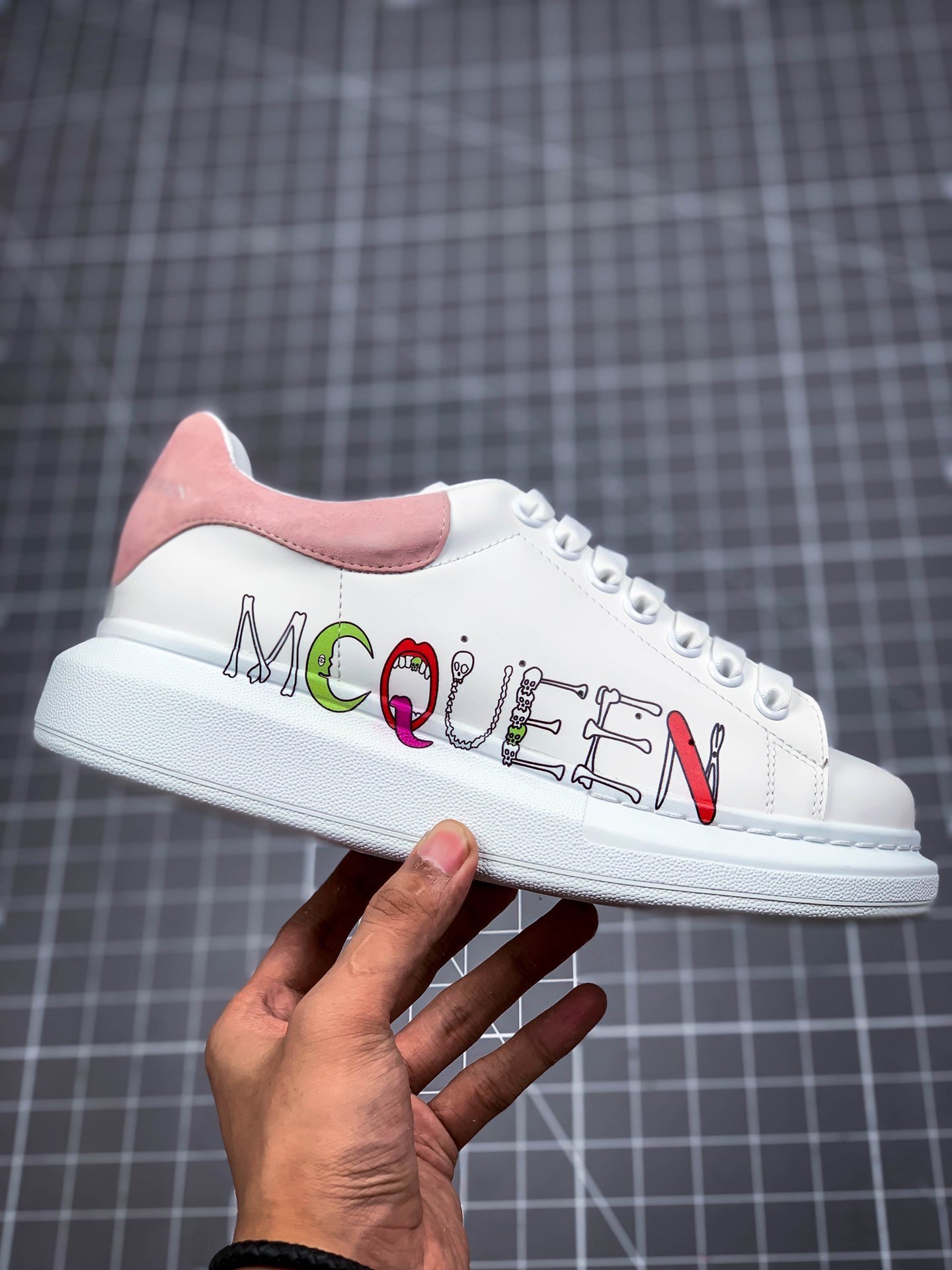 Alexander Mcqueen Sole Sneakers White/Pink 15