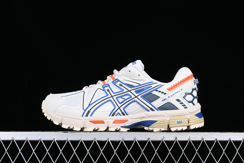 Gel-Kahana 8 White/Grey/Blue/Orange 5