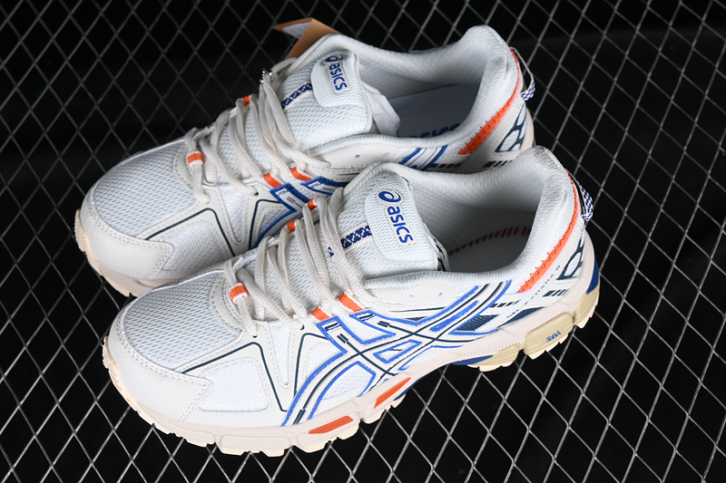 Gel-Kahana 8 White/Grey/Blue/Orange 25