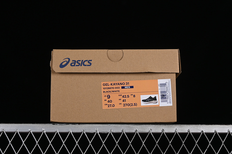 Asics Gel-Kayano 31 Black/White 3