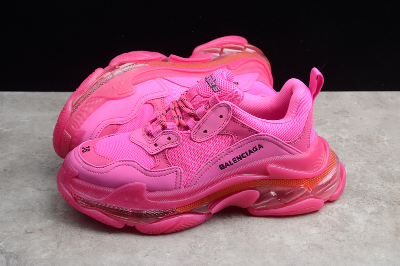 Triple S Sneaker Pink/Pink/Black 7