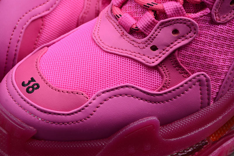 Triple S Sneaker Pink/Pink/Black 15