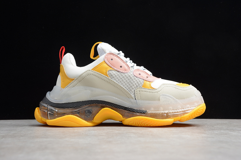 Triple S Sneaker White/Yellow 9