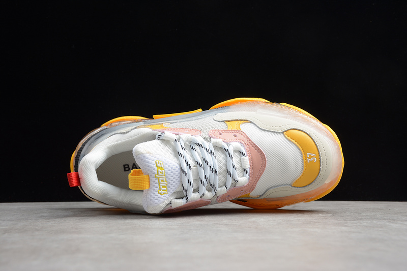 Triple S Sneaker White/Yellow 19