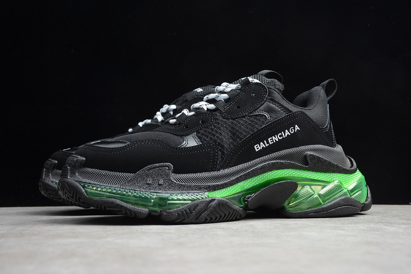 Triple S Sneaker Dadshoe Black/Green 7