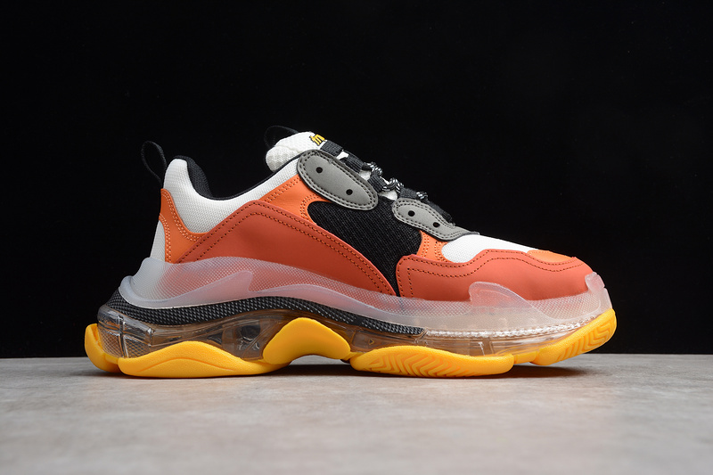 Triple S Sneaker Dadshoe Orange/Black/Grey 7