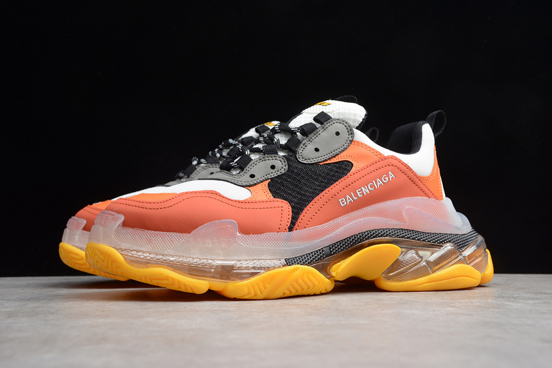 Triple S Sneaker Dadshoe Orange/Black/Grey 15