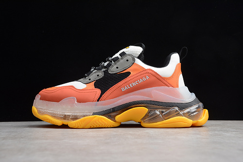 Triple S Sneaker Dadshoe Orange/Black/Grey 25