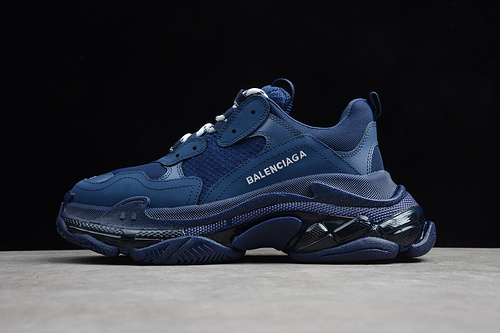 Triple S Sneaker Dadshoe Navy Blue/White 5