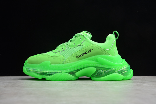 Triple S Sneaker Dadshoe Fluorescent Green 13