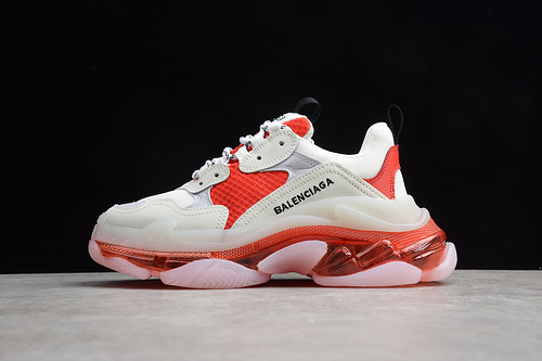 Triple S Sneaker White/Orange 15