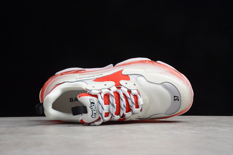 Triple S Sneaker White/Orange 29