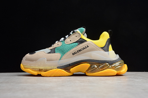 Triple S Sneaker Dadshoe Beige/Blue/Yellow 3