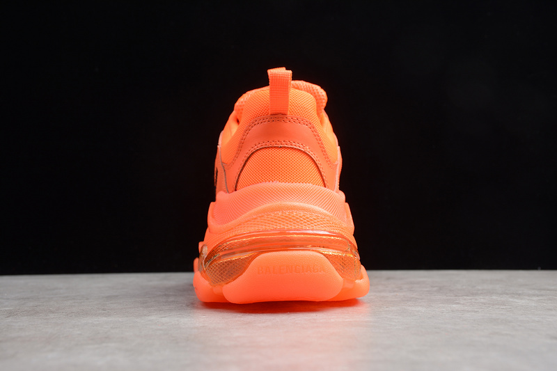 Triple S Sneaker Dadshoe Fluorescent Orange/Black 11