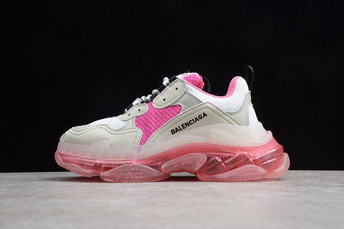 Triple S Sneaker Dadshoe Pink/Grey/Off White 11