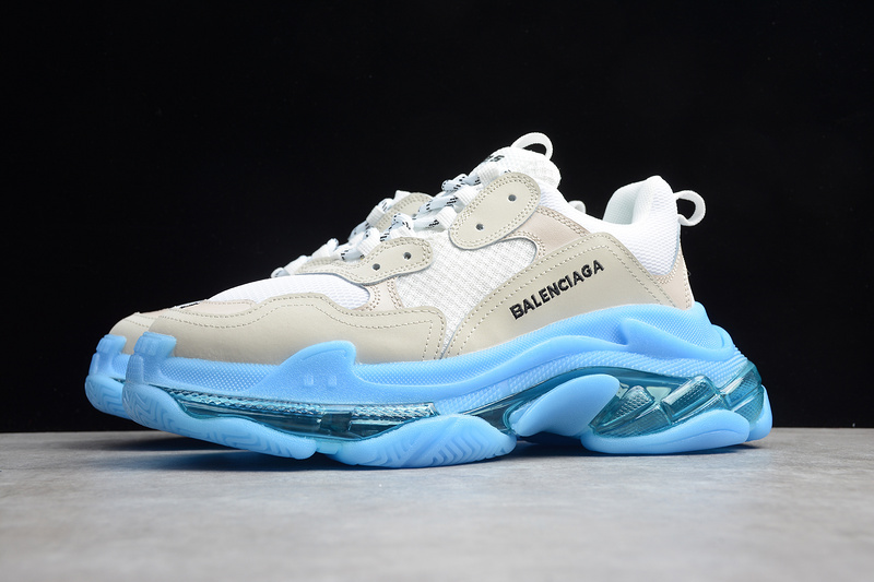 Triple S Sneaker Dadshoe White/Blue 13