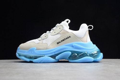 Triple S Sneaker Dadshoe White/Blue 15