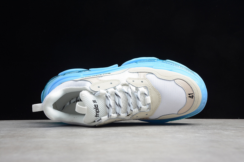 Triple S Sneaker Dadshoe White/Blue 19