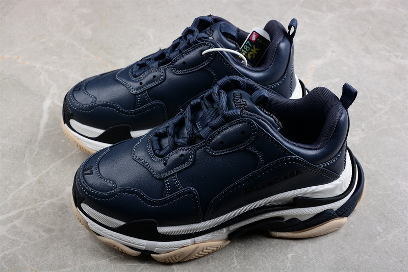 Adidas x Balenciaga Triple S Sneakers Dark Blue/White/Black 9