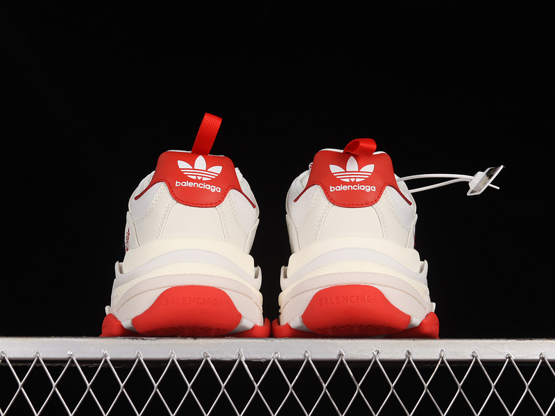 Adidas x Balenciaga Triple S Sneakers White/White/Red 13