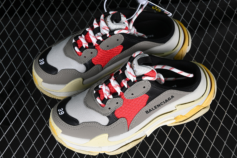 Balenciaga Triple S White/Grey/Yellow/Red 11