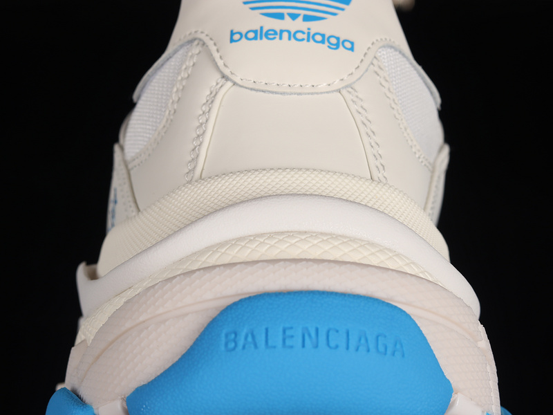 Adidas x Balenciaga Triple S Sneakers White/White/Blue 25