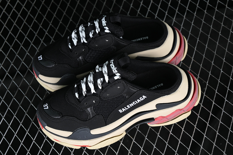 Balenciaga Triple S Black/White/Red 17