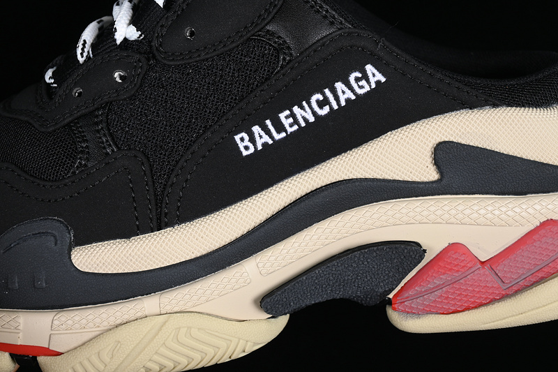 Balenciaga Triple S Black/White/Red 23