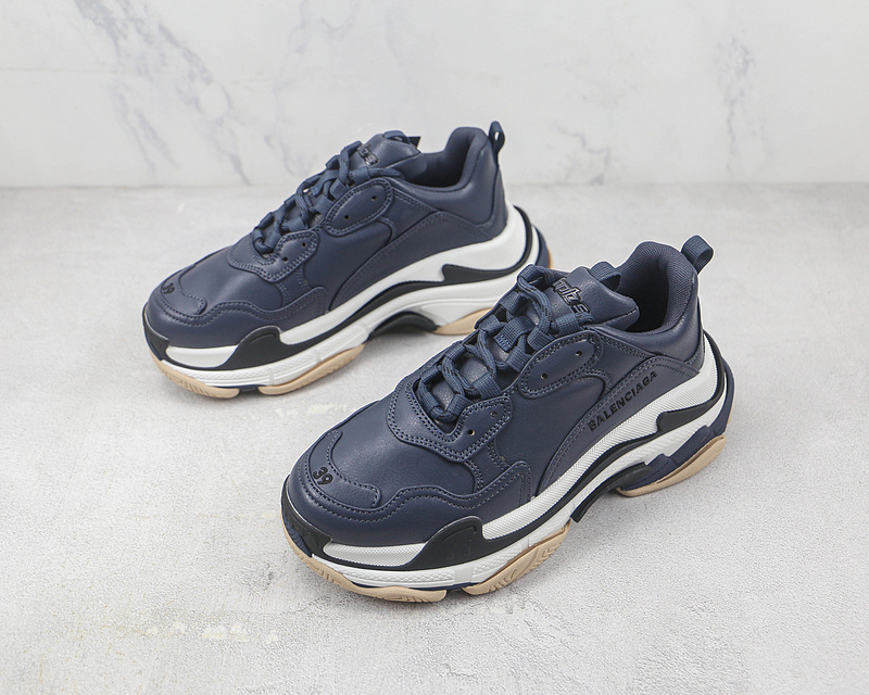 Balenciaga Triple S Sneakers Navy Blue/White/Black 5