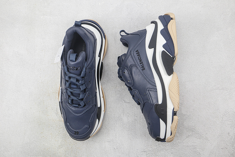 Balenciaga Triple S Sneakers Navy Blue/White/Black 11