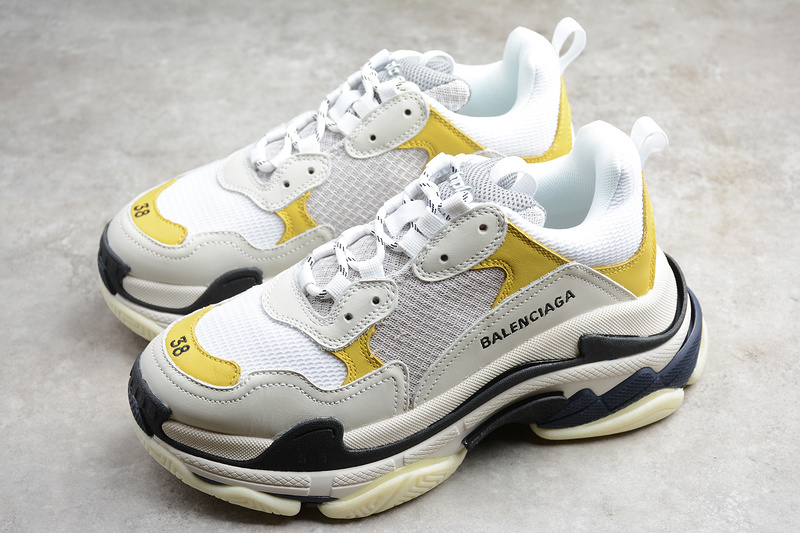 Gz Tess.S.Gomma Sneaker White/Yellow/Black 25