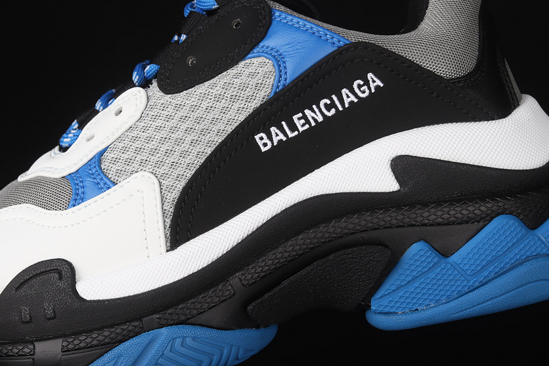 Zg Balenciaga Triple S Sneakers Black/Grey/White-Blue 7