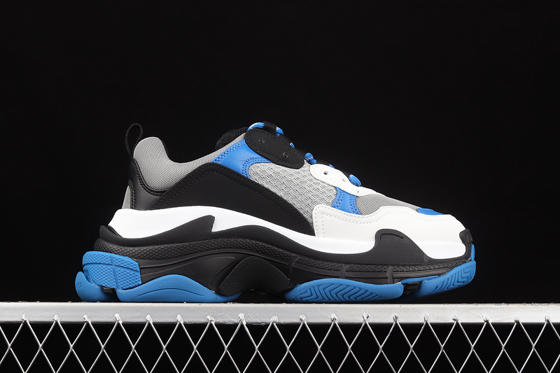 Zg Balenciaga Triple S Sneakers Black/Grey/White-Blue 15