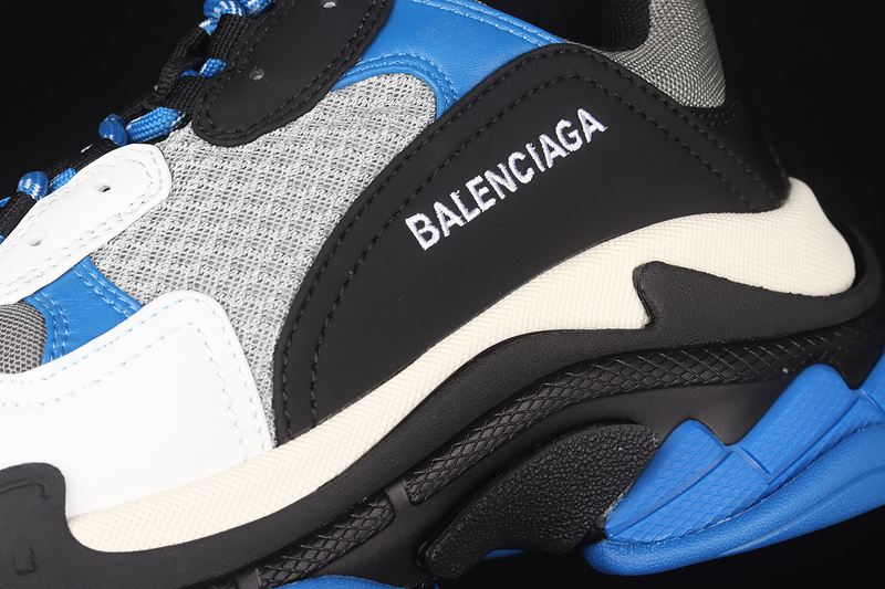 Balenciaga Triple S Sneakers Light Grey/Black/Dark Blue 5