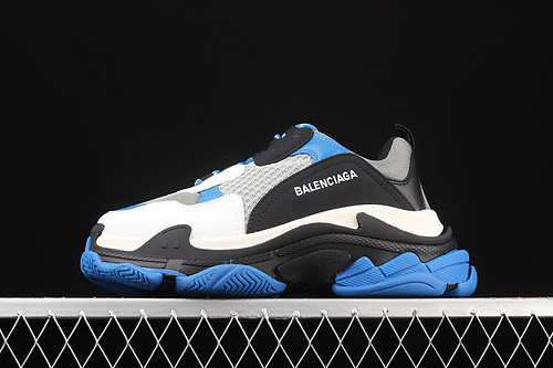 Balenciaga Triple S Sneakers Light Grey/Black/Dark Blue 17