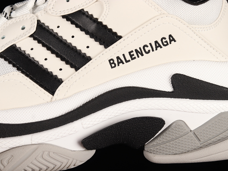 Zg Adidas x Balenciaga Triple S Sneakers White/Black/Grey 21