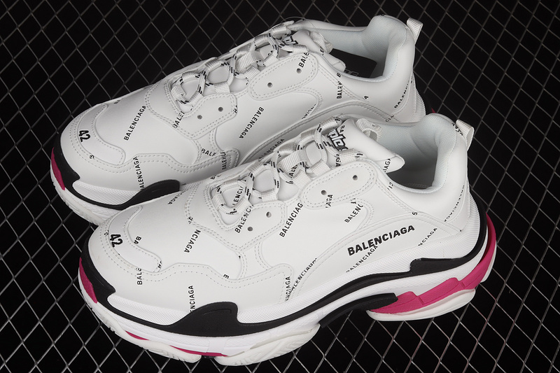 Balenciaga Triple S Sneakers White/Black/Red 3