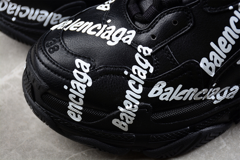 Balenciaga Triple S 3.0 Sneakers Black/Black/White 23