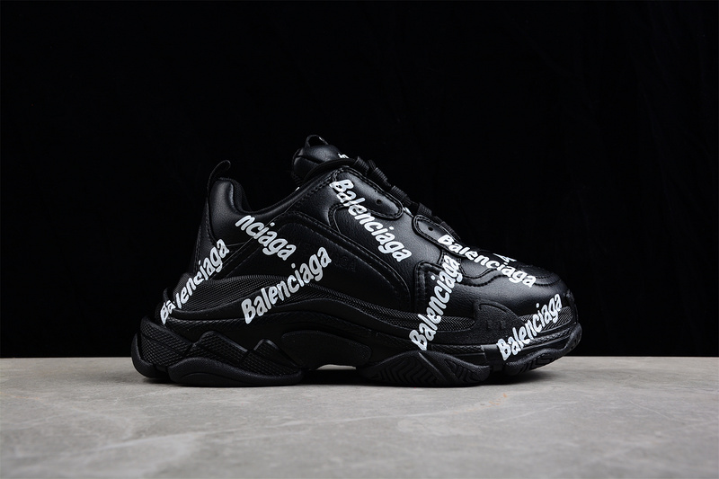 Balenciaga Triple S 3.0 Sneakers Black/Black/White 31