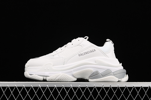 Zg Balenciaga Triple S Sneakers White/White/Light Grey 3