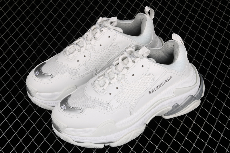 Zg Balenciaga Triple S Sneakers White/White/Light Grey 13